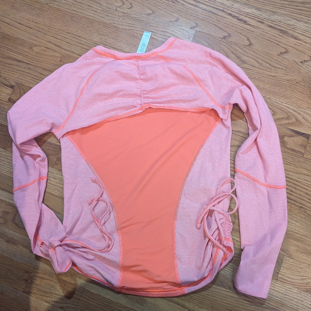 Lucy medium athletic top long sleeve side ties
